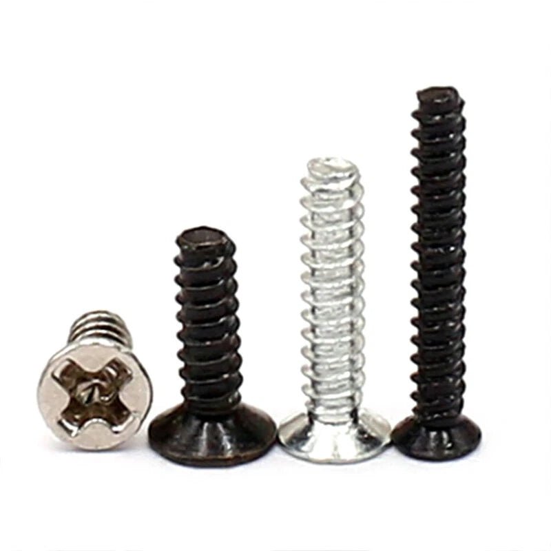 Phillips Countersunk Flat Head Machine Screws M1.2–M1.8 | Zinc & Nickel Plated - HomeDIYer