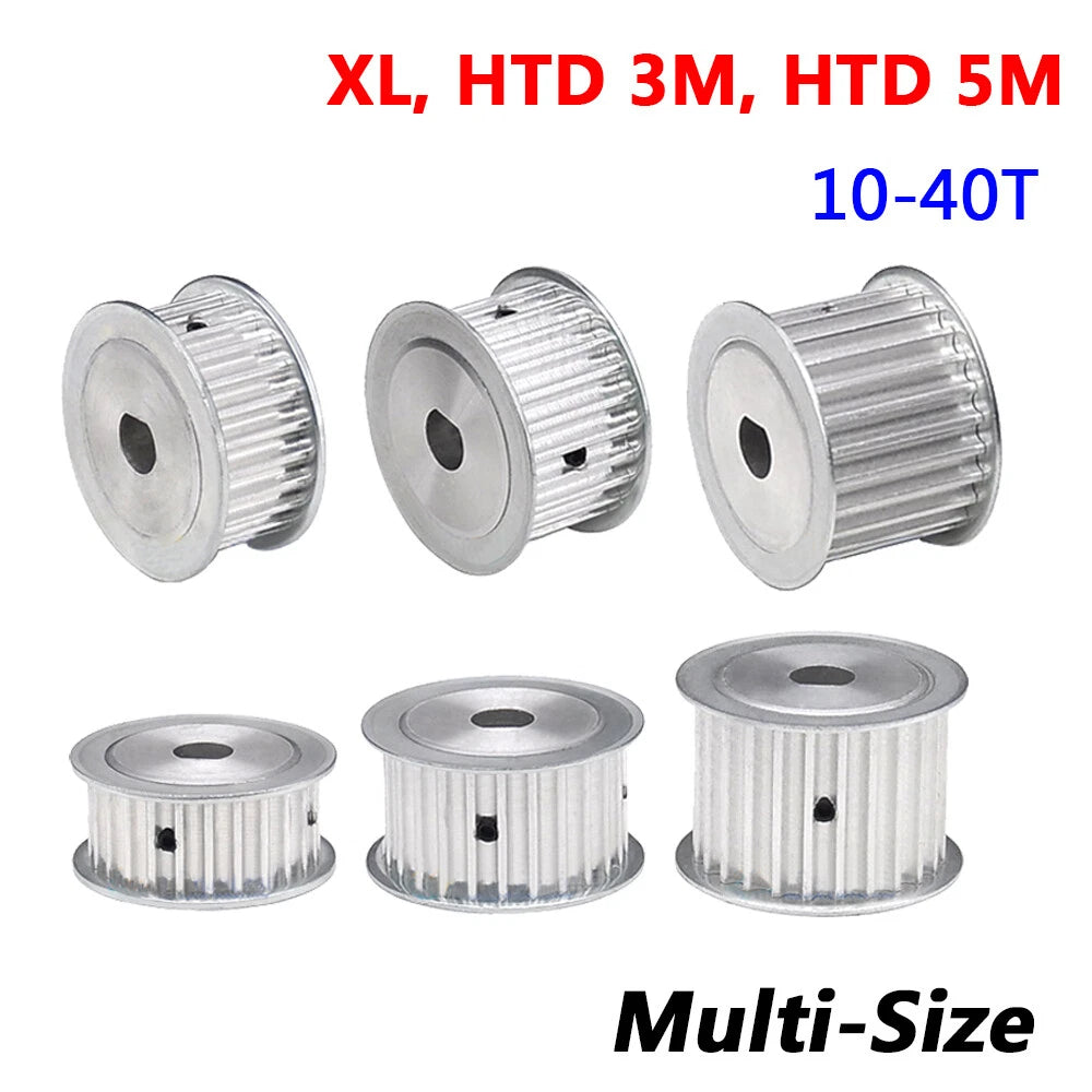 XL,3M,5M Timing Belt Pulleys D Bore Various 10T-40T for 10mm-25mm wide Belts CNC