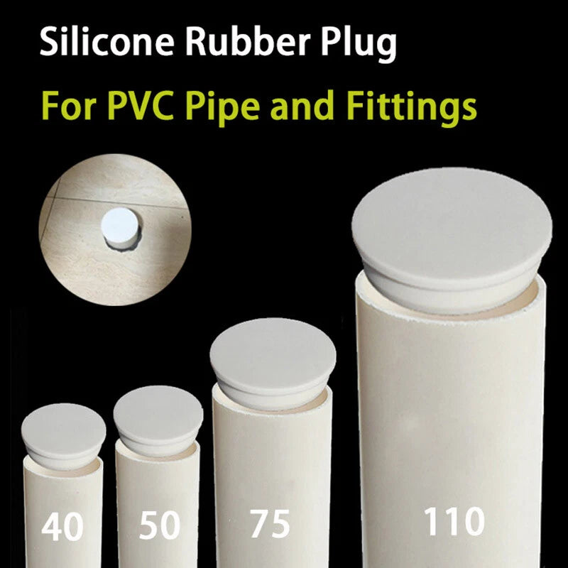 Silicone Rubber Round Plug Pipe Seal Hole Plug End Cap For PVC Pipe and Fittings