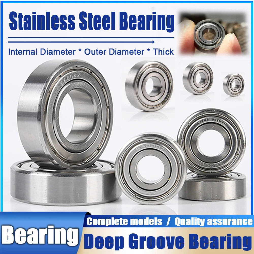 Miniature Stainless Deep Groove Ball Bearing Small Bearings Inner Dia-Ø 2mm-35mm