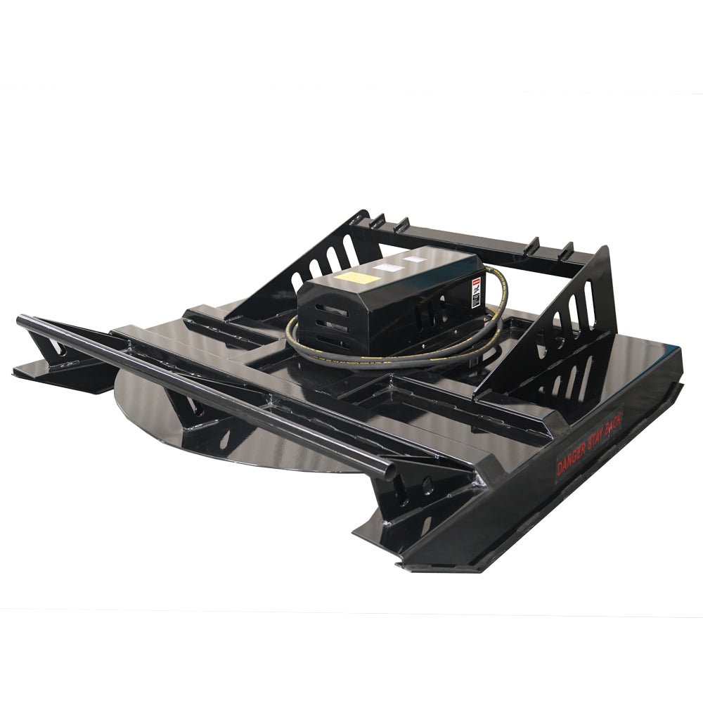 72" Skid Steer Hydraulic Heavy Duty Brush Mower Cutter Attachments, Fits Universal Skid Steer Quick Attach - HomeDIYer