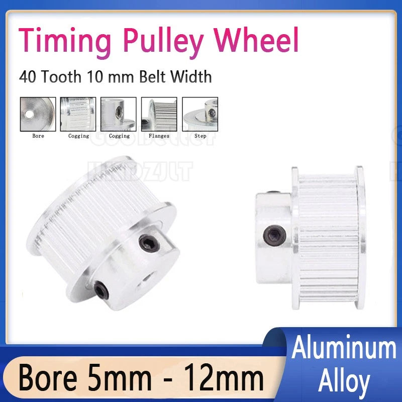 40 Tooth Synchronous Wheel GT2 Timing Belt Pulley for 10 mm Width Drive Belts