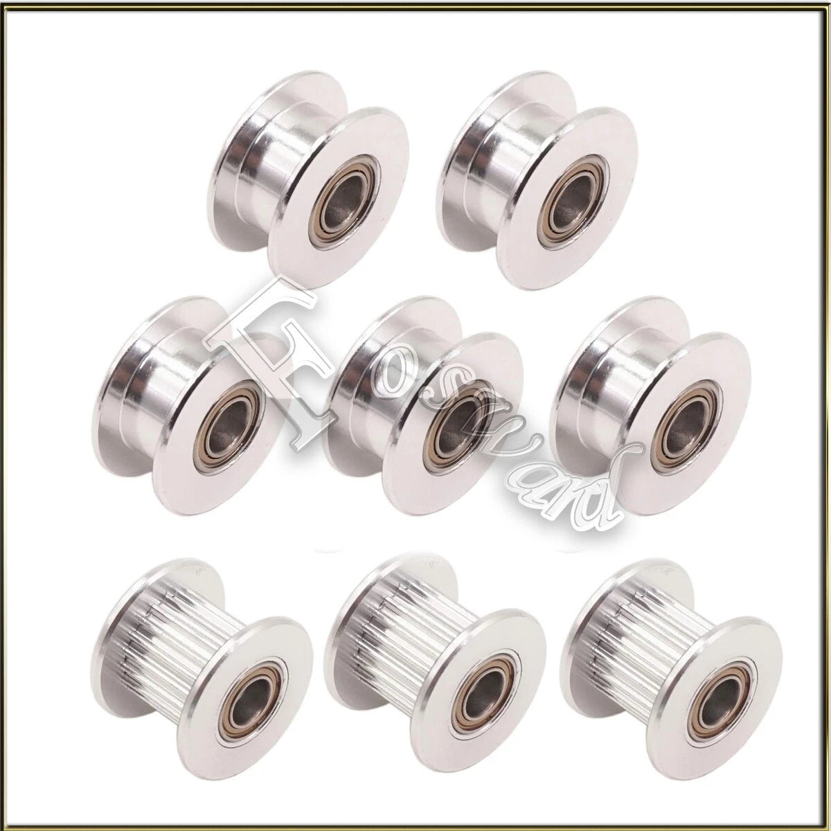 HTD 5M Idler Pulley 15-50T Bore 3-30mm Timing Belt Wheel Aluminum for 3D Printer