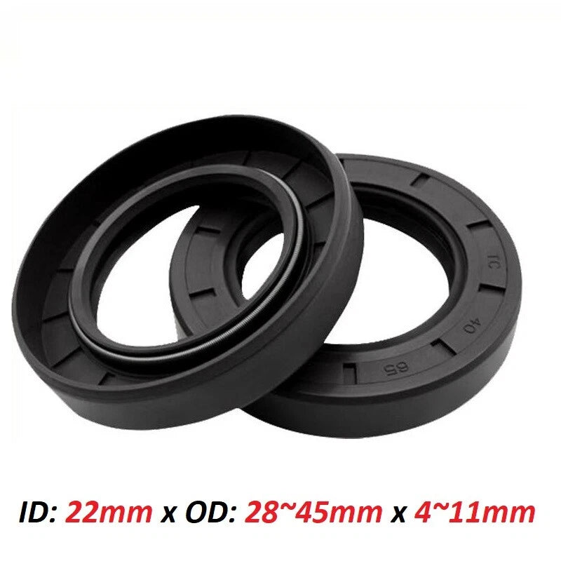 22mm TC Oil Seal – Metric R23 NBR Rotary Shaft Seal | 22×28 to 22×45mm