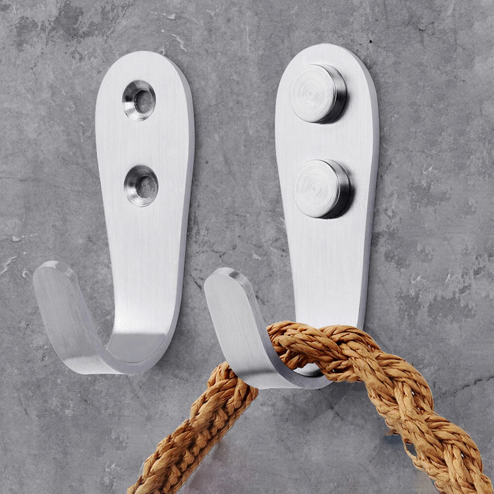 304 Stainless Steel Bathroom Kitchen Wall Door Holder Hook Hanger Hooks