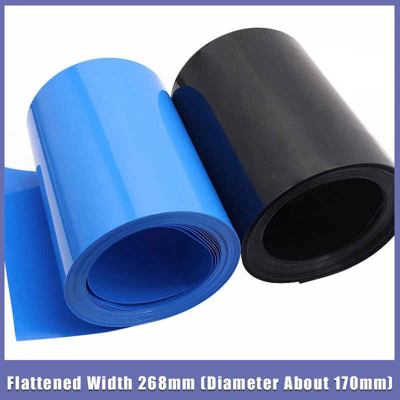 268mm Flat Width PVC Heat Shrink Tube for Battery Pack Wrapping & Insulation