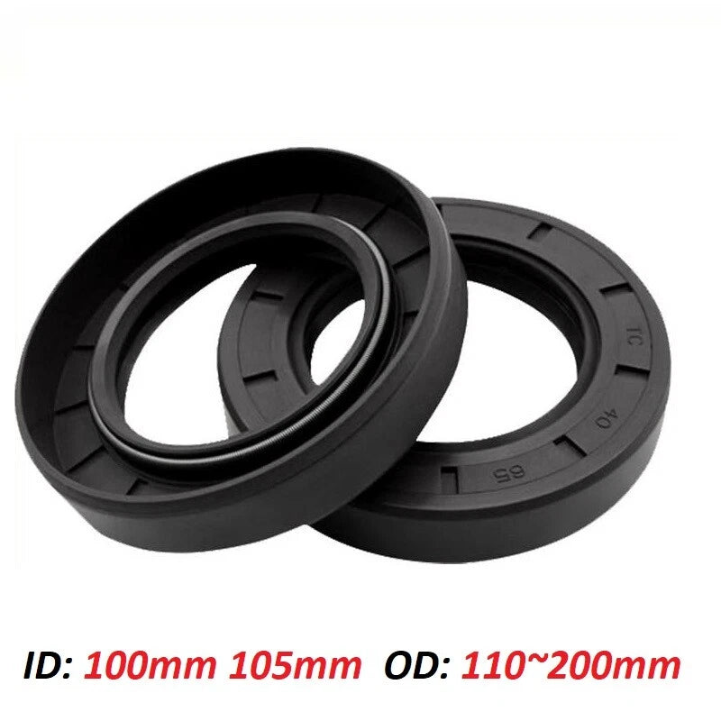 TC Oil Seal 100mm–105mm ID | NBR Double-Lip Rotary Shaft Seal (R23 / TC)