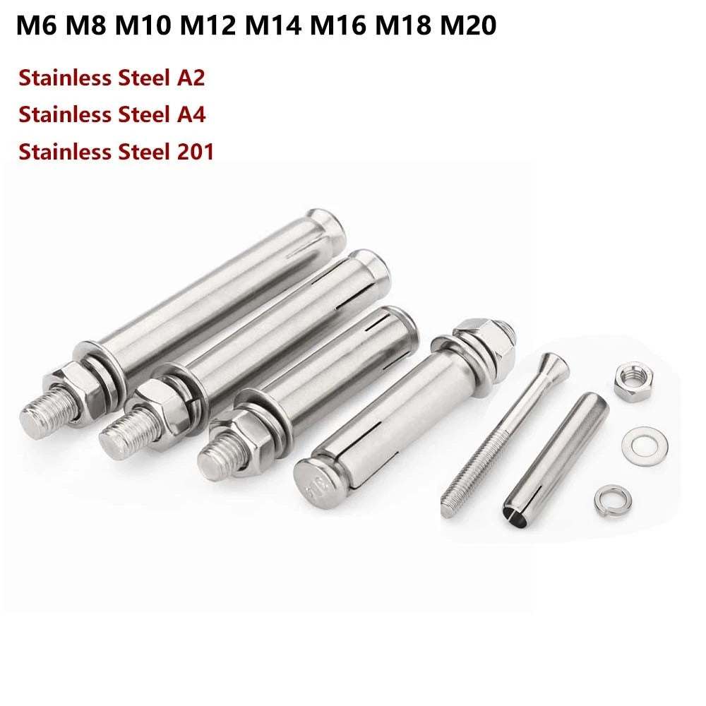 Stainless Steel Expansion Anchor Bolts for Concrete & Masonry — M6 to M20