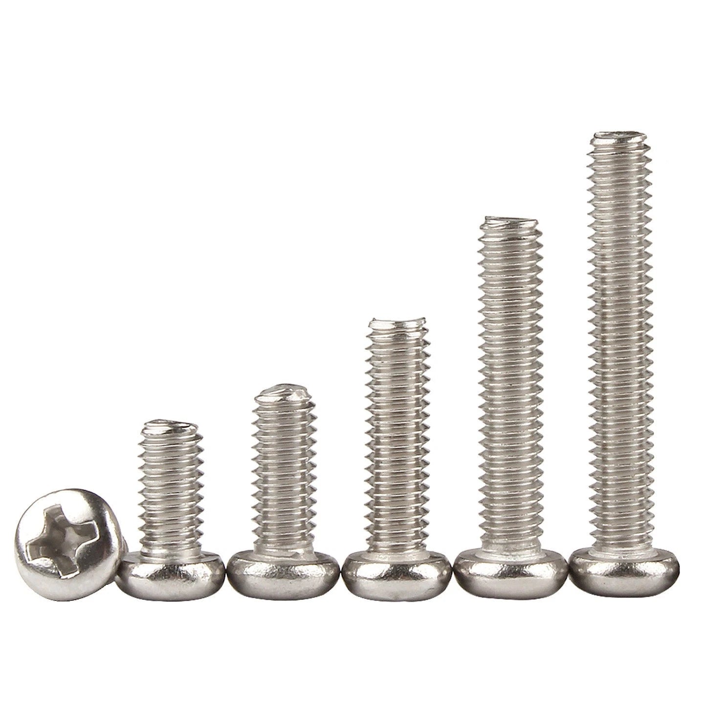Nickel Plated Pan Head Phillips Machine Screws – ISO 7045, M1 to M4, Corrosion Resistant