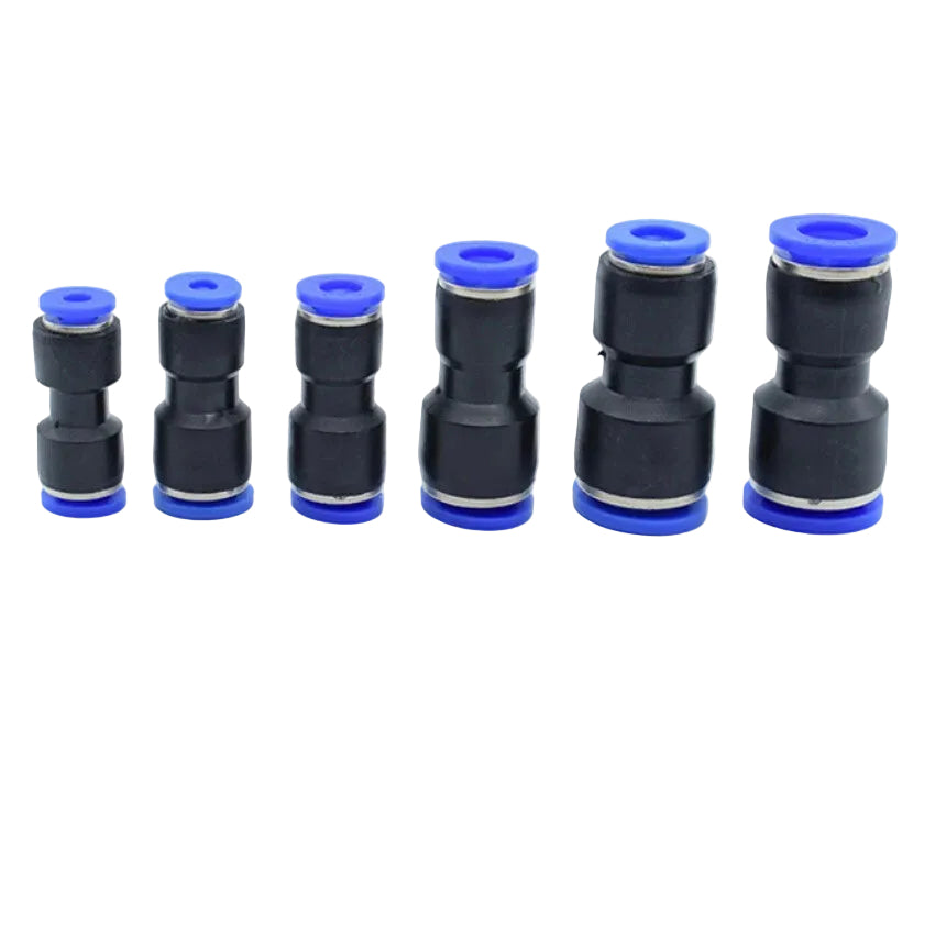 Reducer Straight Push-In Fittings | Pneumatic Tube Connector 4mm–16mm