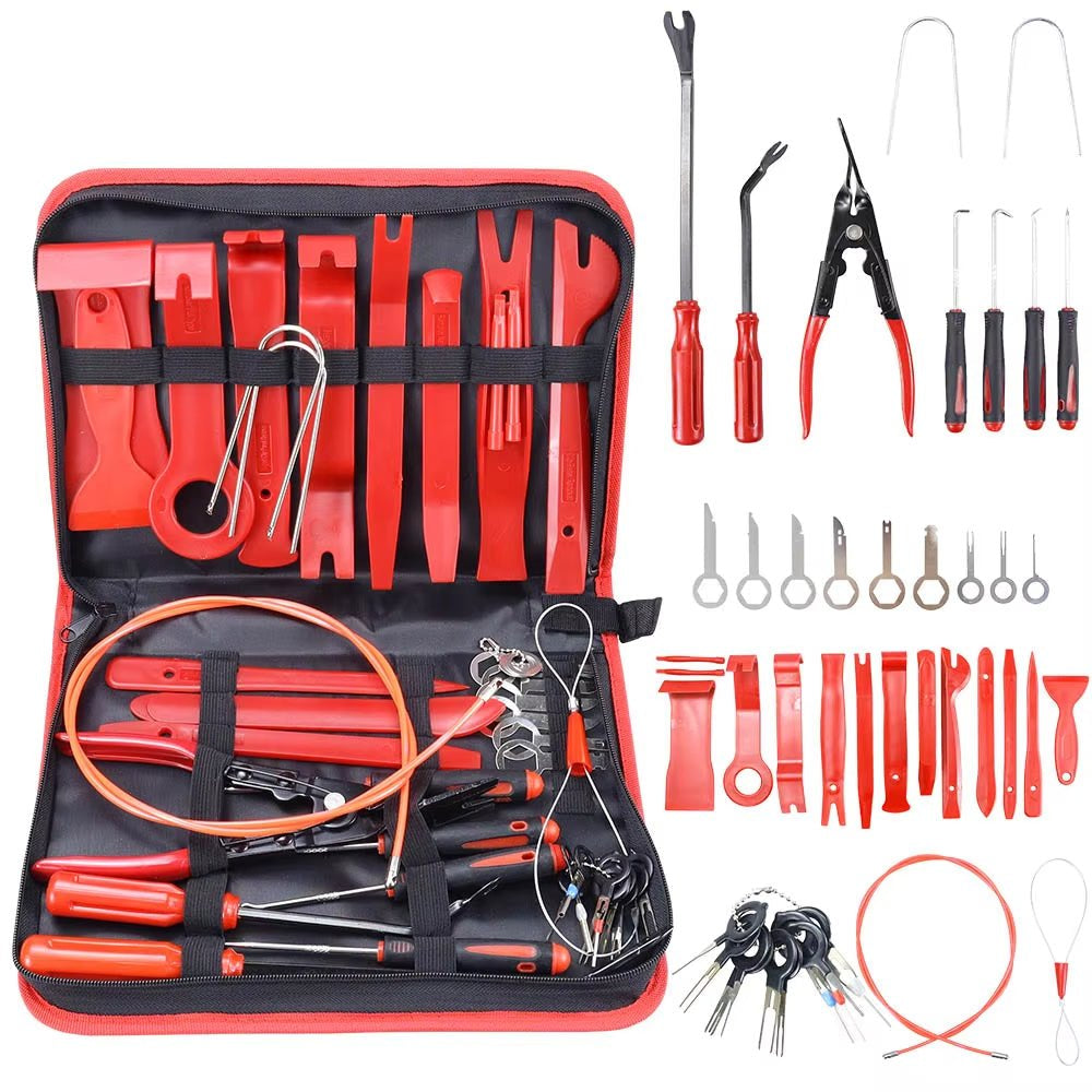 43Pcs Trim Removal Pry Tool Kits for Car Radio Panel Door Dash Clip Fasteners US - HomeDIYer