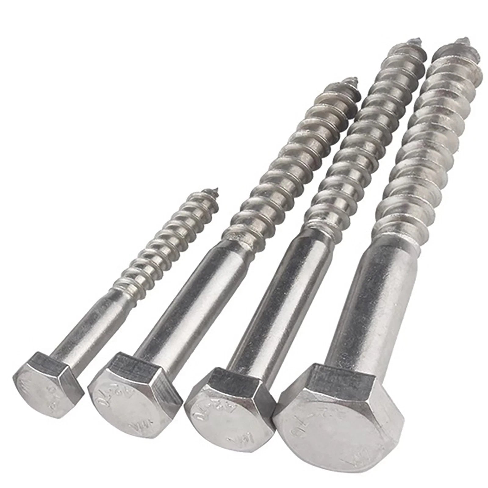 M6 A2 Stainless Steel Hex Head Lag Bolts – DIN571 Wood Screws