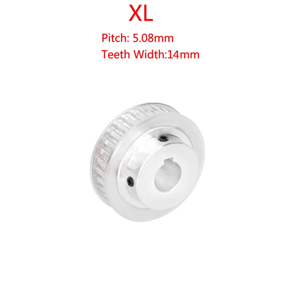 XL 15T-60T Timing Belt Pulley Pitch 5.08mm With Keyway Drive Pulleys Width 14mm