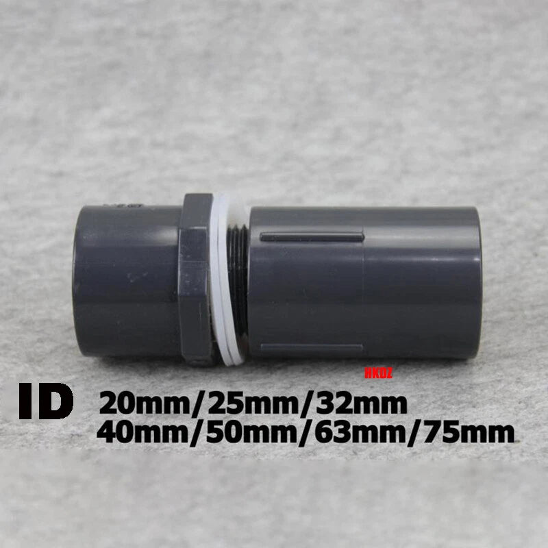 PVC Water Pipe Fittings Joint Adapter Fish Tank Aquarium Inlet Outlet Connector