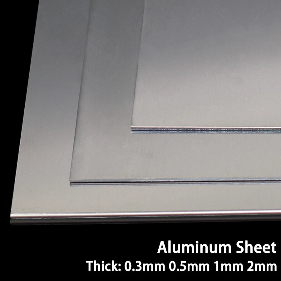 Aluminum Sheet Metal Flat Plate — Multiple Sizes, 0.3mm to 2mm Thick