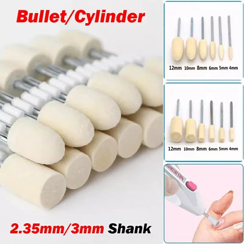 Wool Felt Polishing Wheel Buffing Power Tools For Dremel Pro Rotary Tool 2.35mm/3mm Shank - HomeDIYer