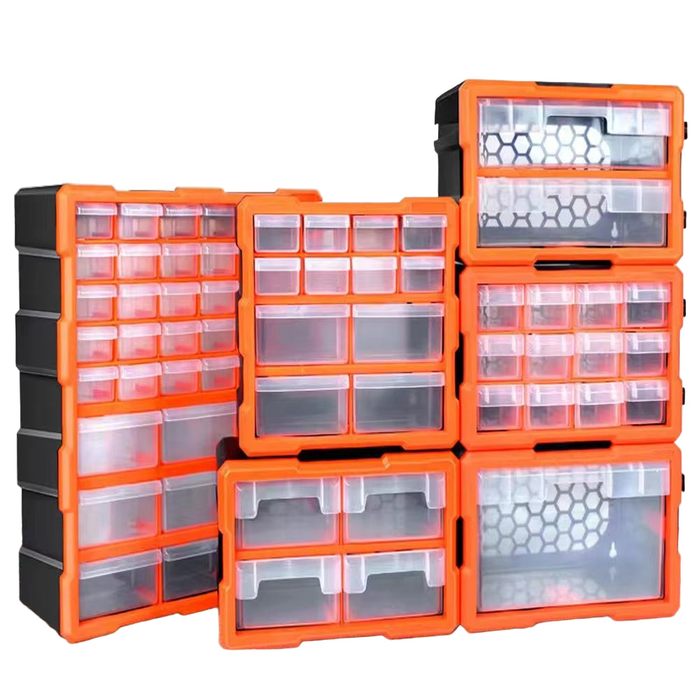 Hard Plastic Organizing Boxes Tool Parts Screw Storage Box Tool Chest Drawers Working Professional Home Tools Packaging - HomeDIYer