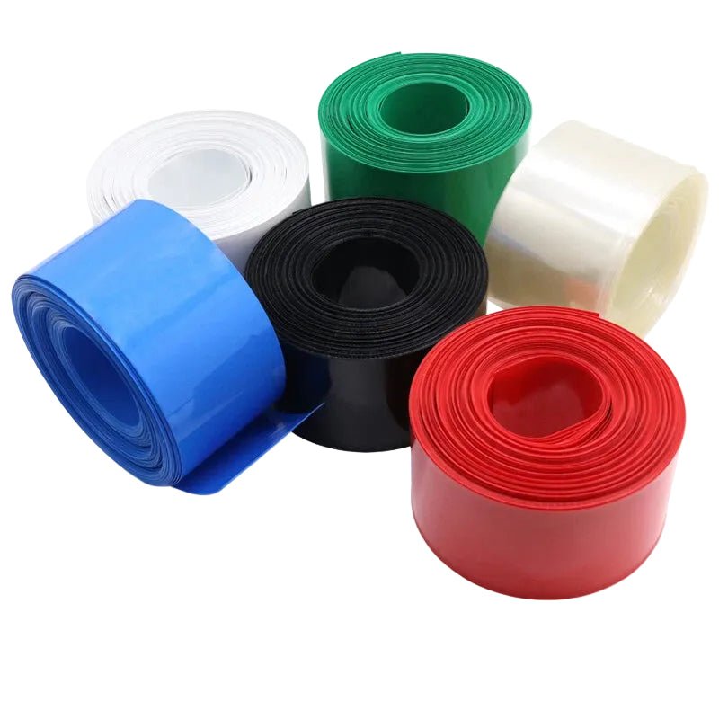 80mm PVC Heat Shrink Tubing for Battery Packs & Cable Wrapping — Multicolor - HomeDIYer