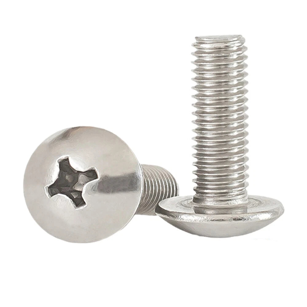 M5 Phillips Button Head Screws – 316 Stainless Steel, Marine Grade, 8–60mm