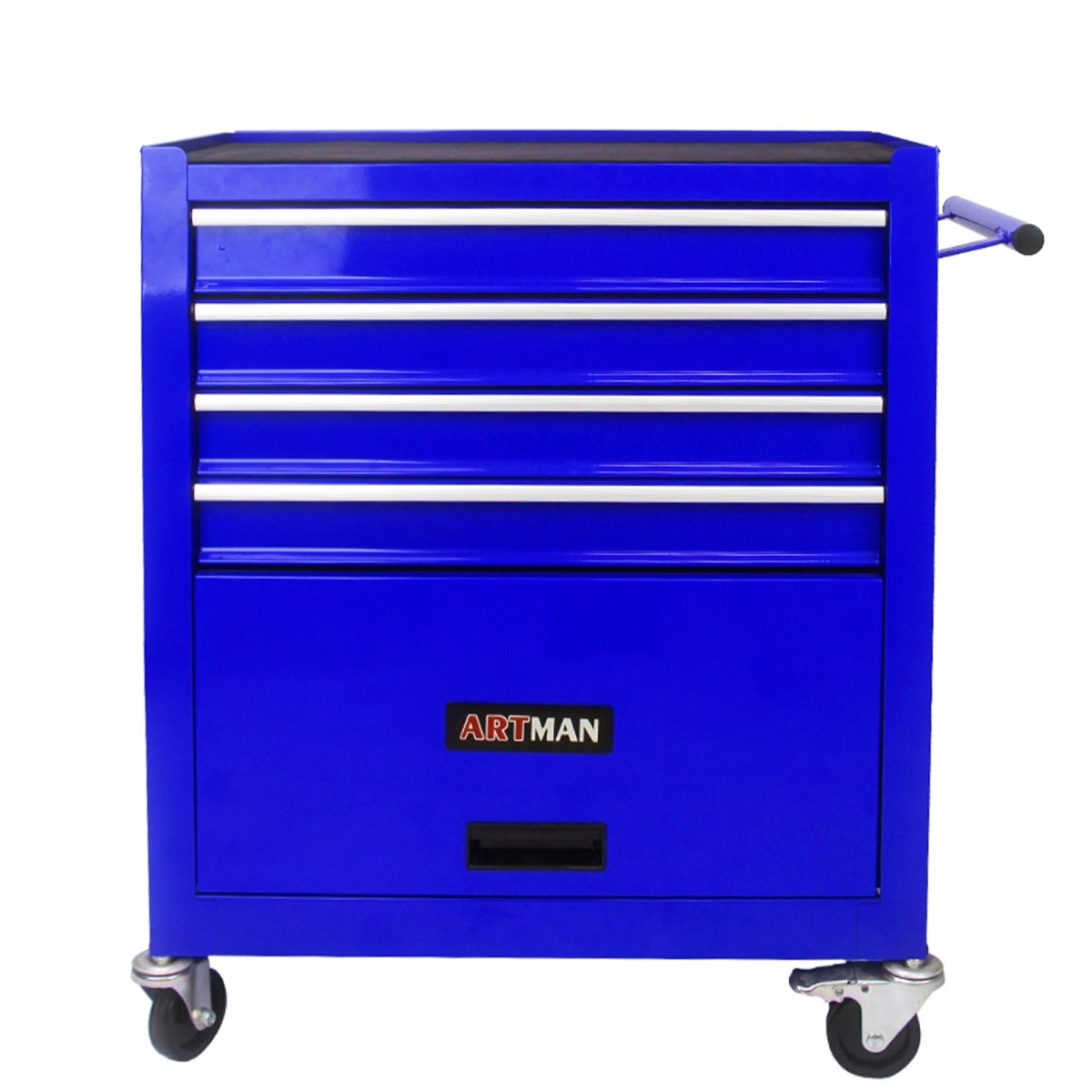 4 Drawers Multifunctional Tool Cart With Wheels - Blue - HomeDIYer