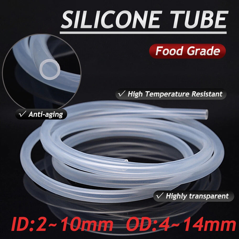 Food Grade Clear Translucent Silicone Tube Heat Resistant Hose Pipe Soft Rubber