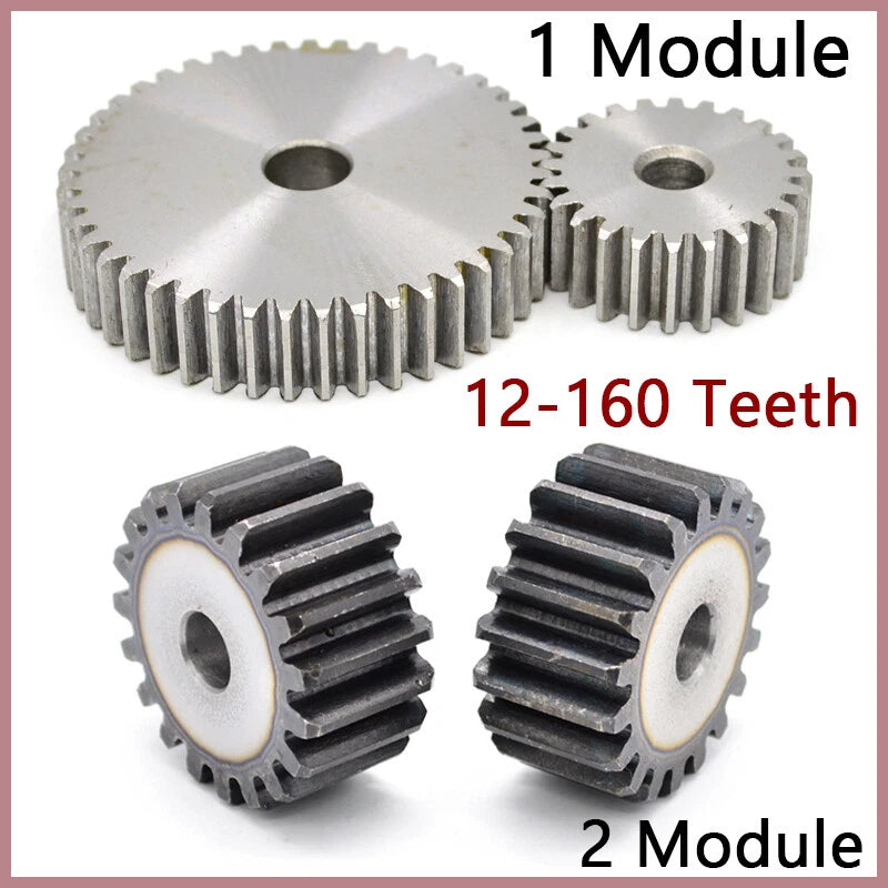 Spur Gear 45# Steel Transmission Gear 1 Module 27 Teeth Pinion Motor Gear
