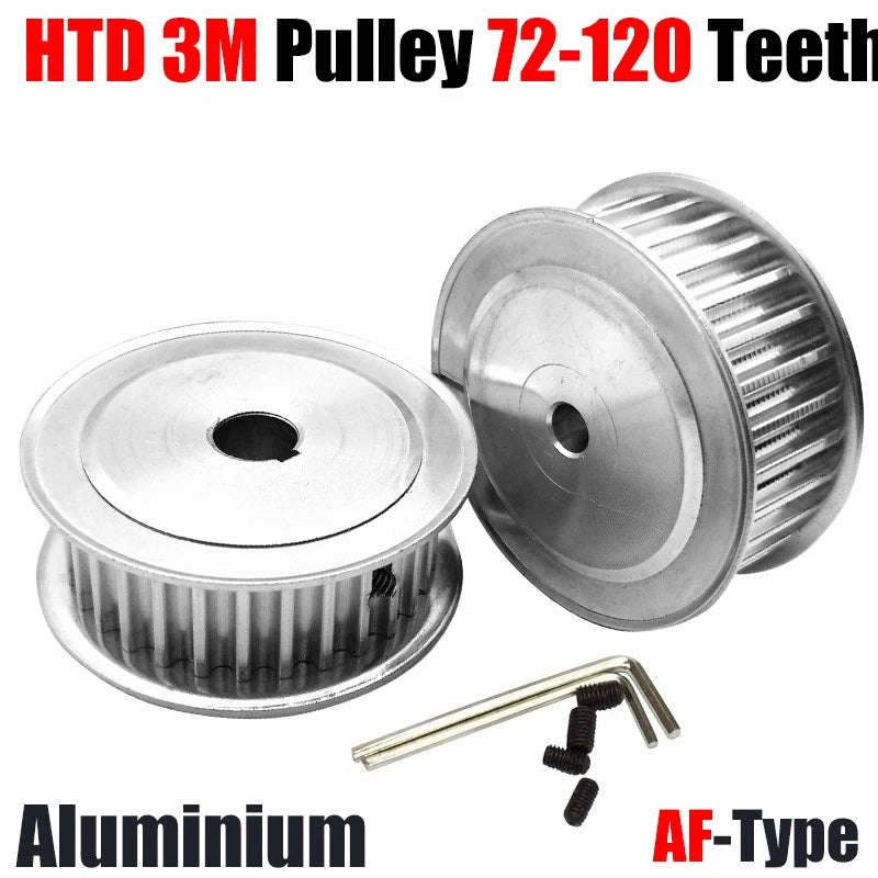 HTD3M Timing Pulley 72-120 Teeth Synchronous Wheel 10mm Belt Width 4mm-25mm Bore