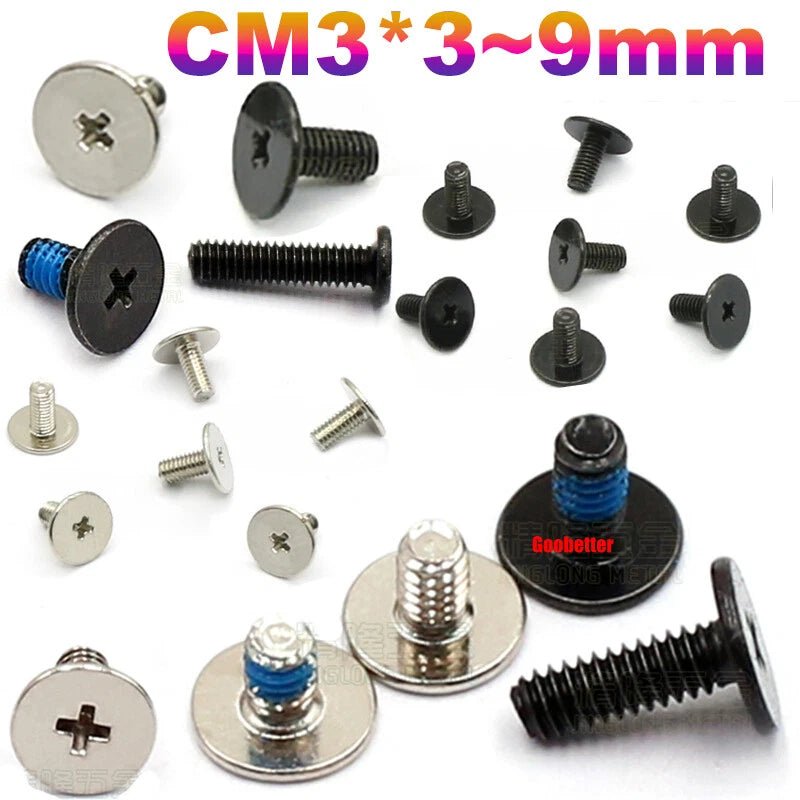 M3 Ultra Thin Wafer Flat Head Phillips Screws – Super Low Profile for Laptops & Electronics (3–6.5mm Thread Lengths)