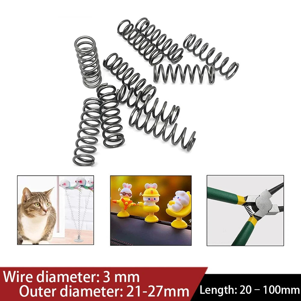Compression Spring 3mm Wire Diameter 21-27 mm Outer Diameter Small Spring Steel