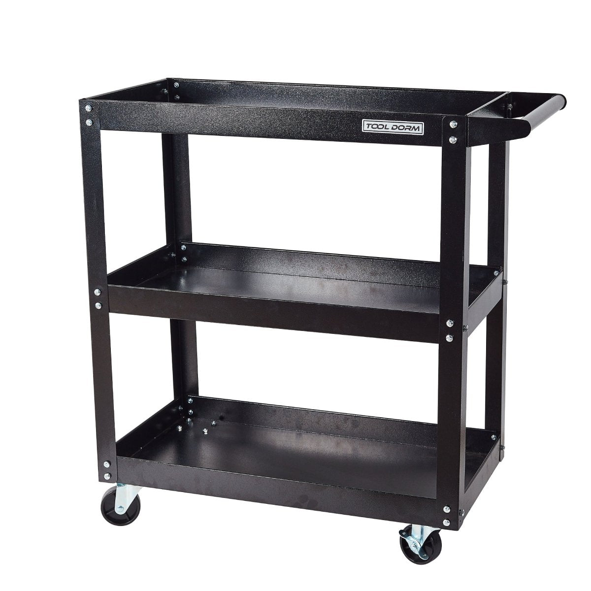 Black Tool Cart 3 - Tier 26*14.2*30.3 Inch(L*W*H) - HomeDIYer