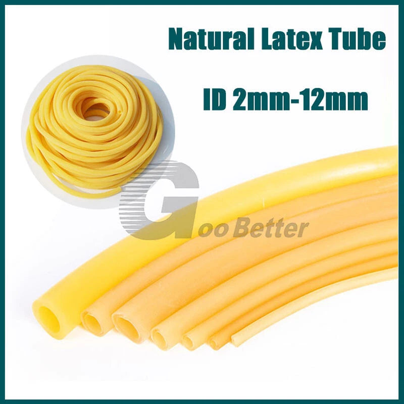 Natural Latex Tubing — Flexible Rubber Hose for Lab, Surgical & Industrial Use | ID 2mm–12mm