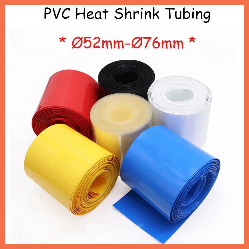 PVC Heat Shrink Tubing for RC Battery Packs — 83mm to 120mm, LiPo NiMH NiCd - HomeDIYer