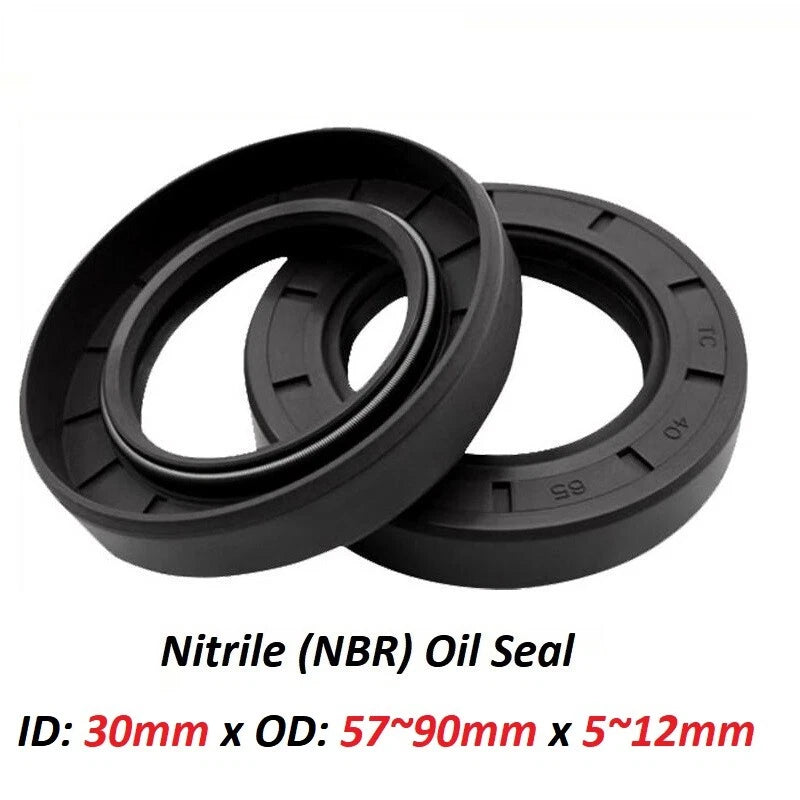 TC Oil Seal 30mm Shaft – R23 Double Lip NBR Rotary Seal, OD 57–90mm, Height 5–12mm