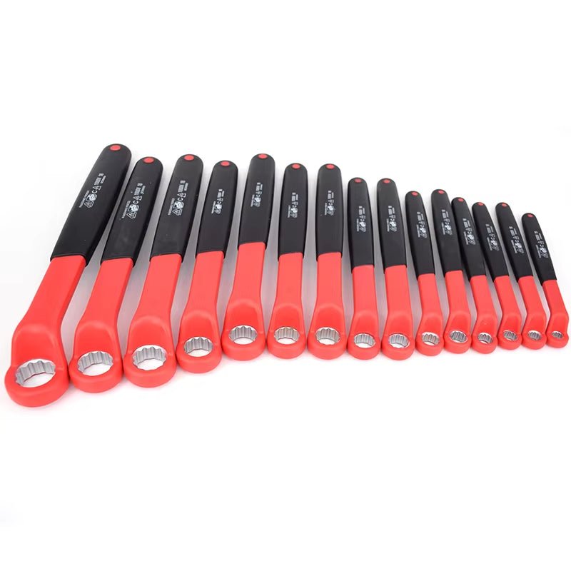 Insulated Electrician VDE Offset Ring Spanner Wrenches 8 - 24mm - HomeDIYer