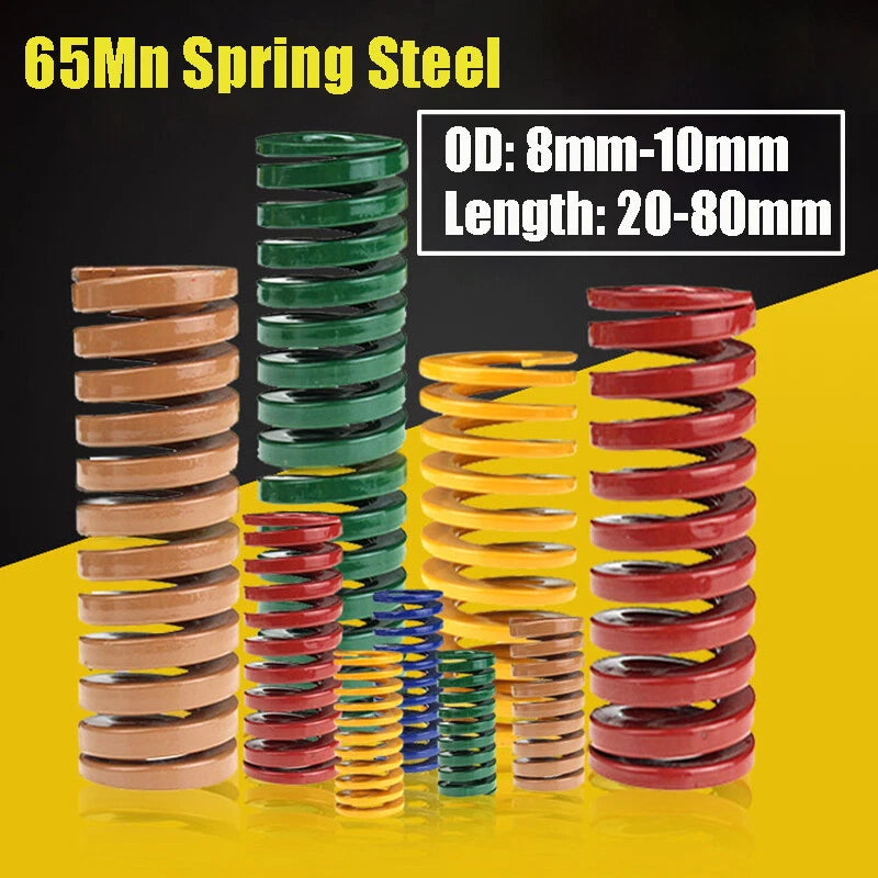 Heavy Load Duty Die Spring Rectangular Compression Spring OD 8mm-10mm L 20-80mm