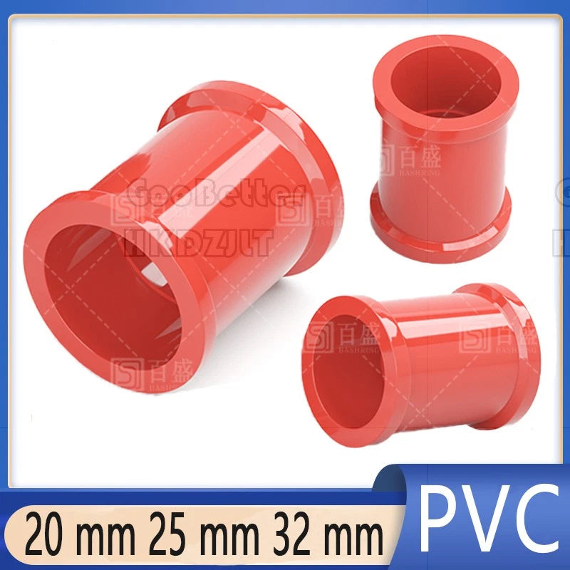 PVC Straight Pipe Coupling — Red Socket Fitting 20mm, 25mm & 32mm
