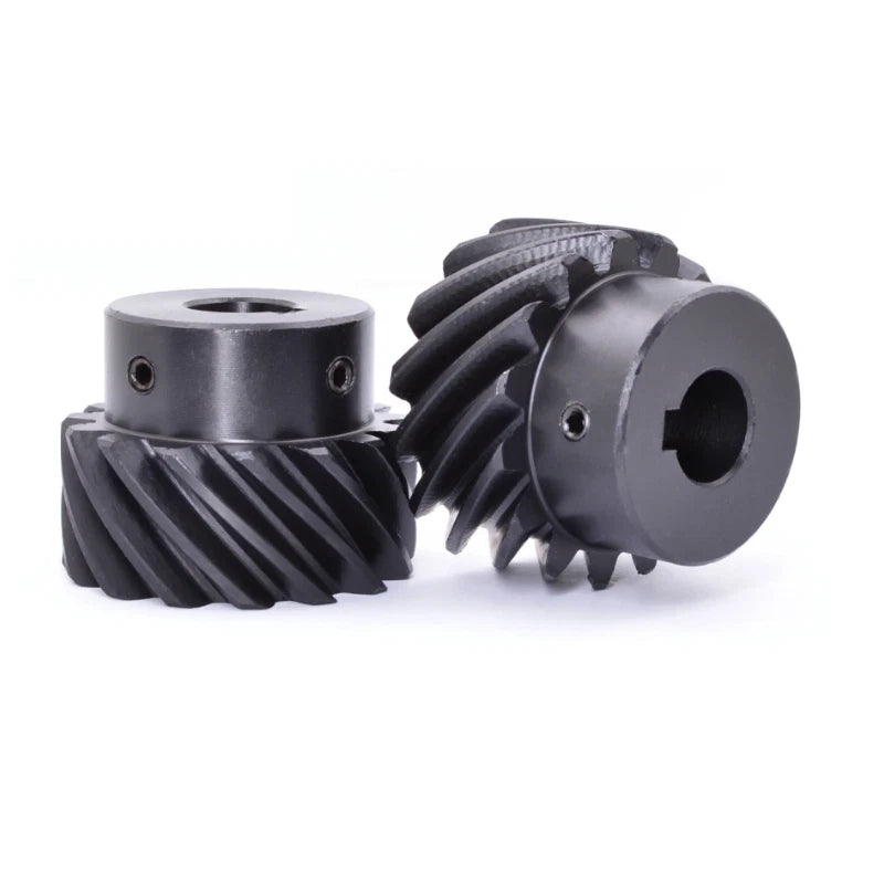 Helical Bevel Gear 1/1.5/2 Mod 13-30 Tooth Spiral Bevel Gear 45# Left Direction