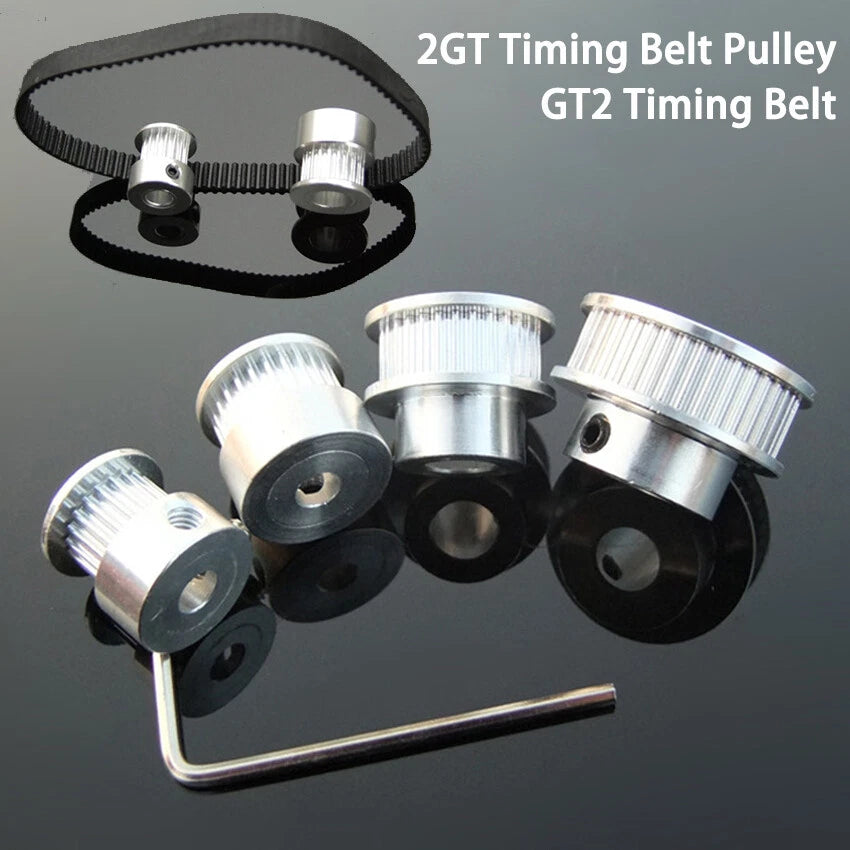 2GT Timing Belt Pulley 16T - 60T 2GT Transmission Belts 140-1220mm For CNC Motor