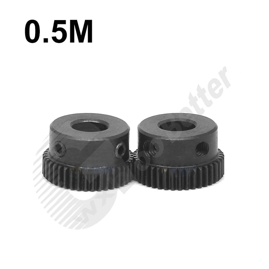 0.5 Mod 45# Steel Spur Gear 20T~60T Bore=4~12mm Pinion Spur Gear With Screws