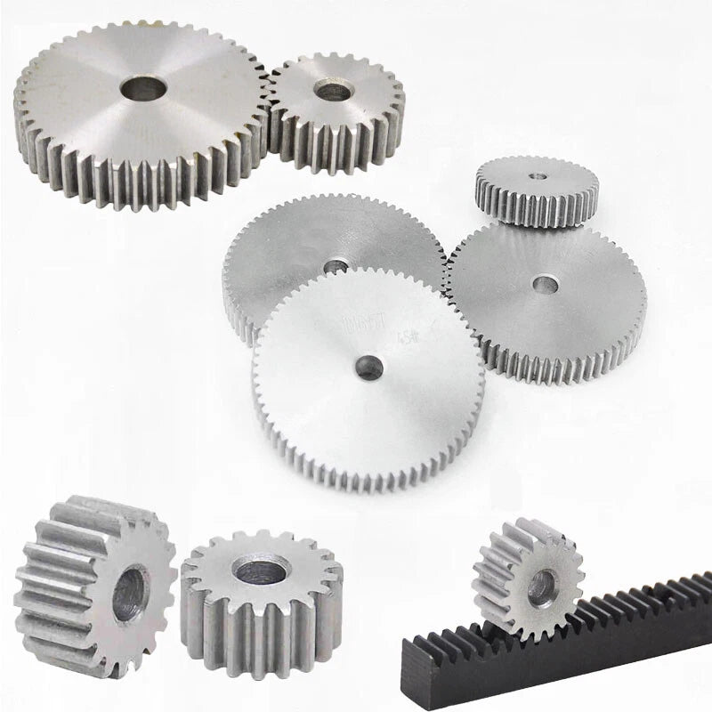 Module 1M Flat Gear Motor Transmission Spur Gear 12T to 150T Cylindrical gears