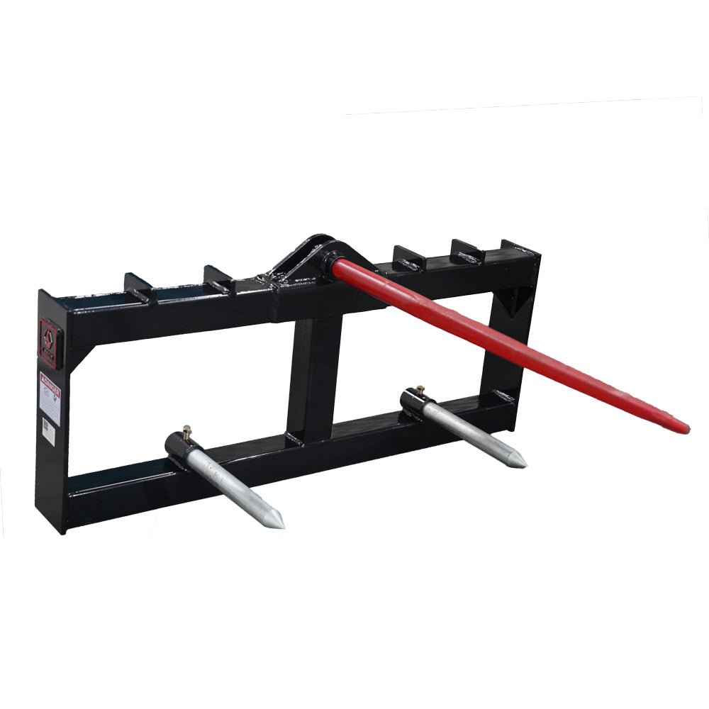 Landy Attachments 43'' Hay Spear Skid Steer Quick Tach - HomeDIYer