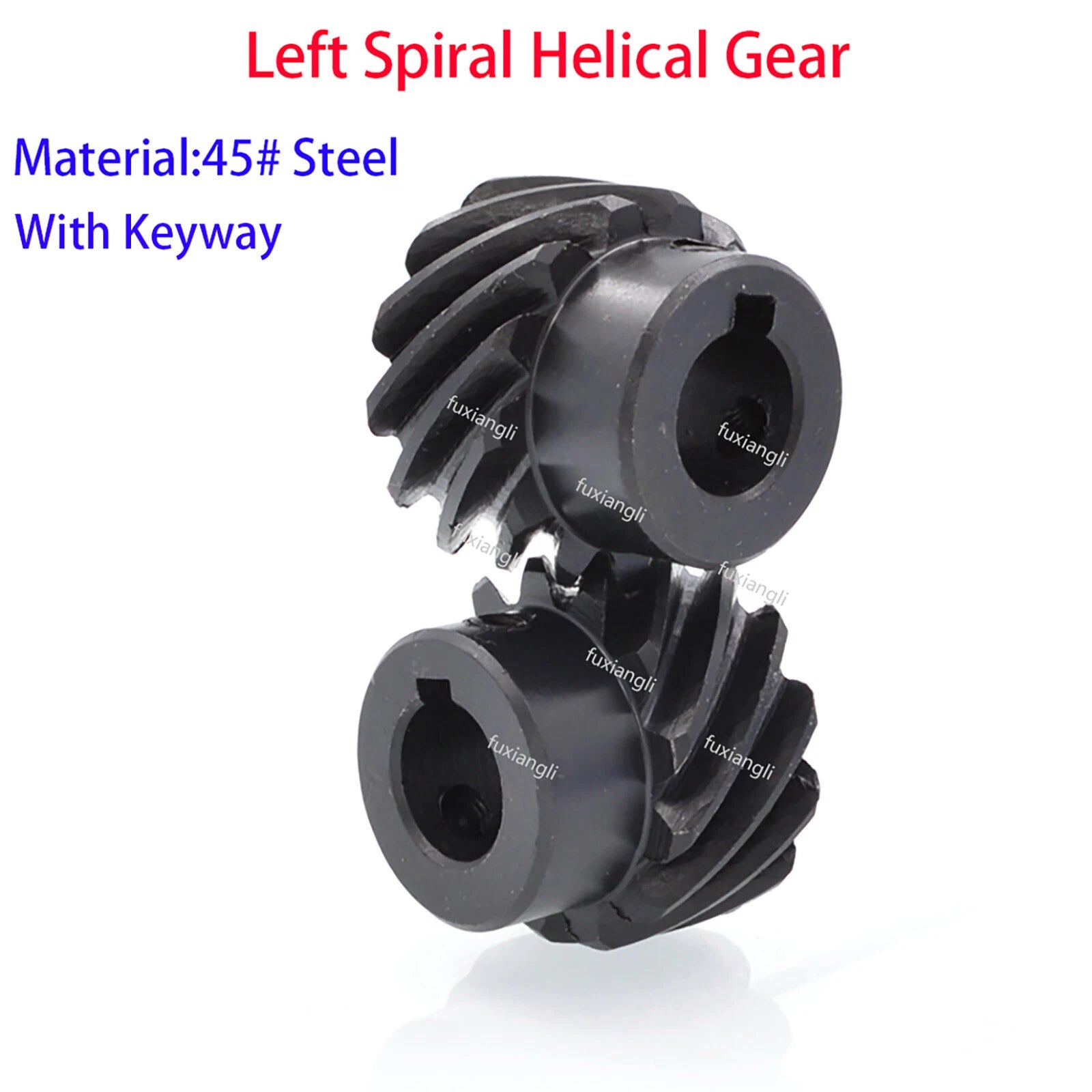 1.5/2 Modulus Helical Gears With Step/Keyway Left Spiral Motor Transmission Gear