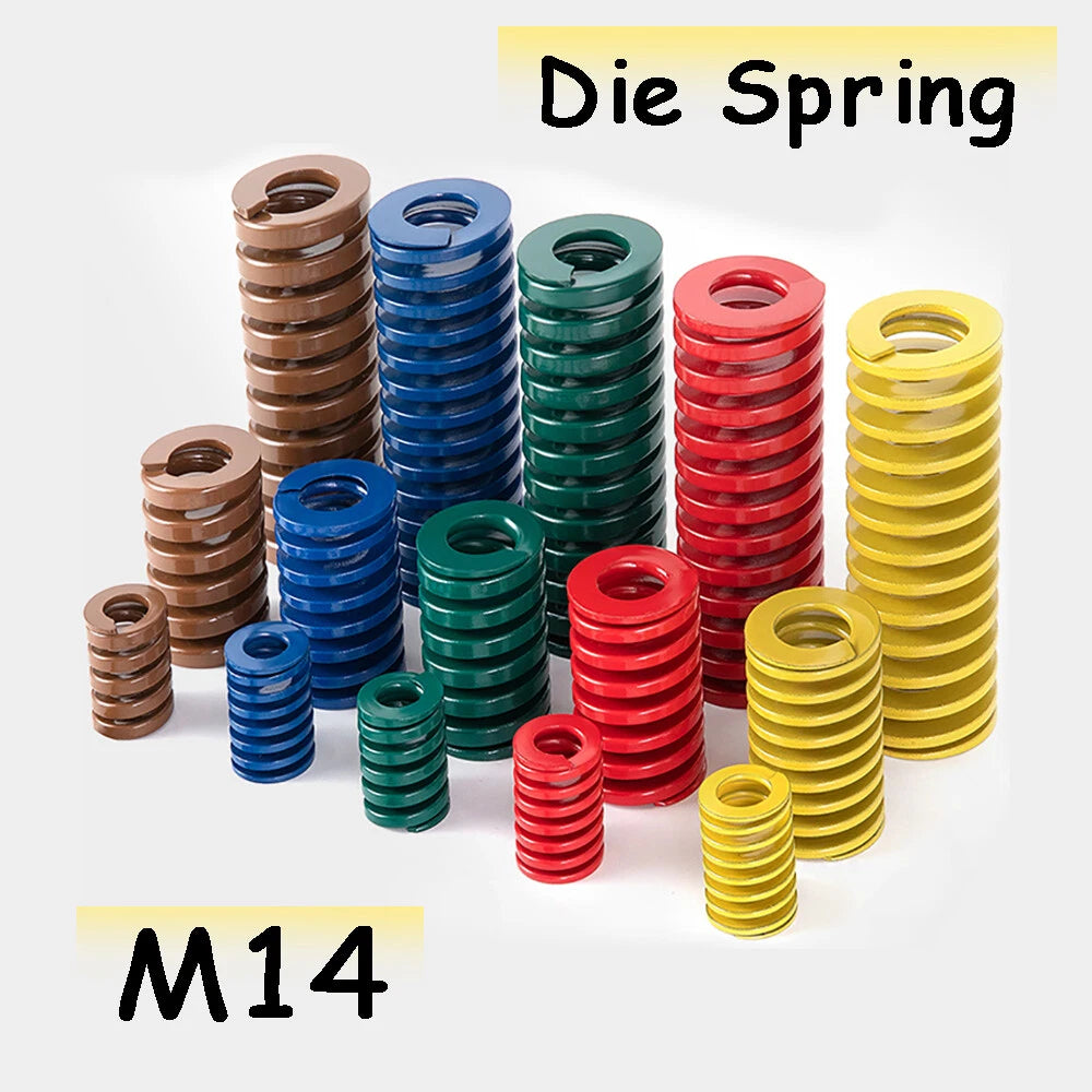 Die Spring 14mm Rectangular Spring Yellow Blue Red Green Compression Spring Duty