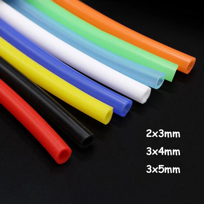 Food Grade Silicone Rubber Tubing — Flexible Hose for Brewing, Aquarium & Transfer (2x3mm / 3x4mm / 3x5mm)