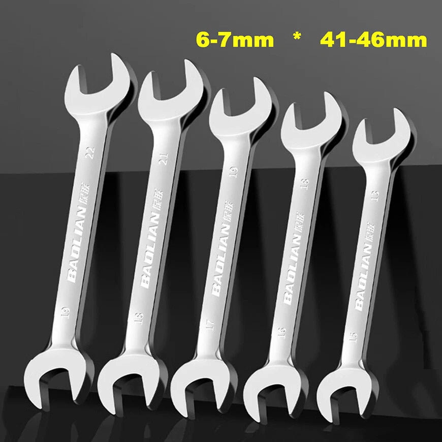 Open End Wrenches Double Head Spanner Wrench Spanners Size: 6-7mm to 41-46mm
