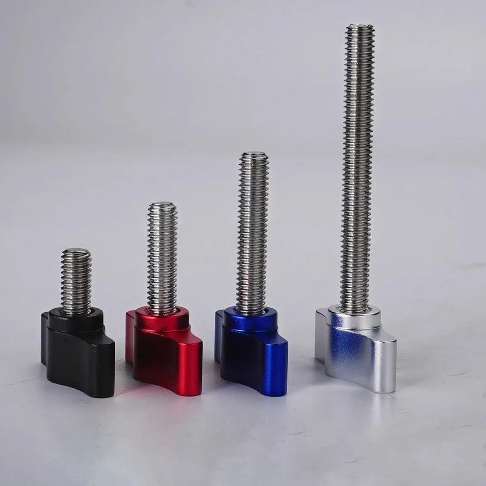 2pcs Thumb Screw Knobs M5 M6 M8 x 6mm-100mm T- Screws With Tee Wing Knob Head