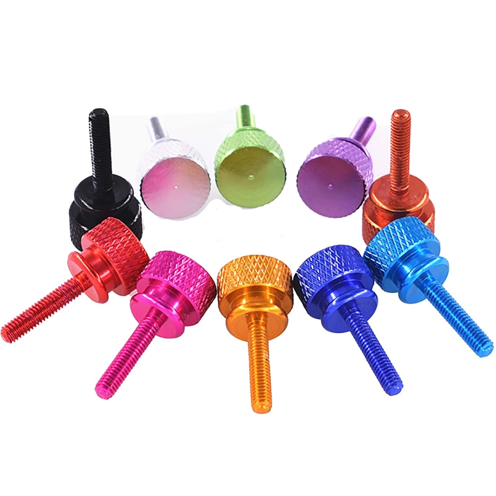 Thumb Knurled Screws – M3 & M3.5 Anodized Aluminum, 10 Colors