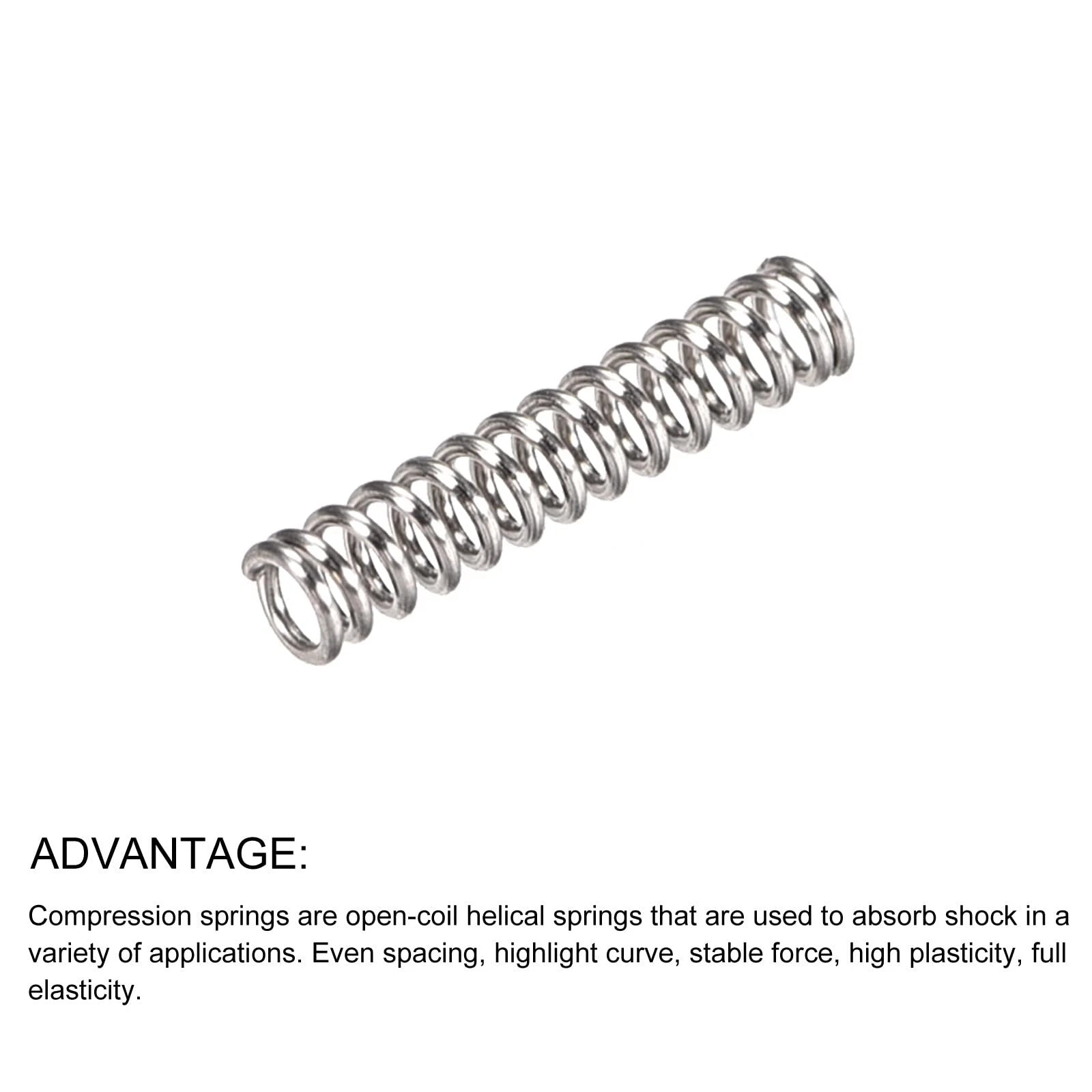 Compression Spring 1.5mm Wire Diameter & Length 5mm - 100mm Coil Return Springs