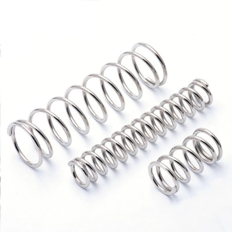 Compression Spring 2.5mm Wire Diameter 22-40mm Dia 30-100mm Length Nickel Plated