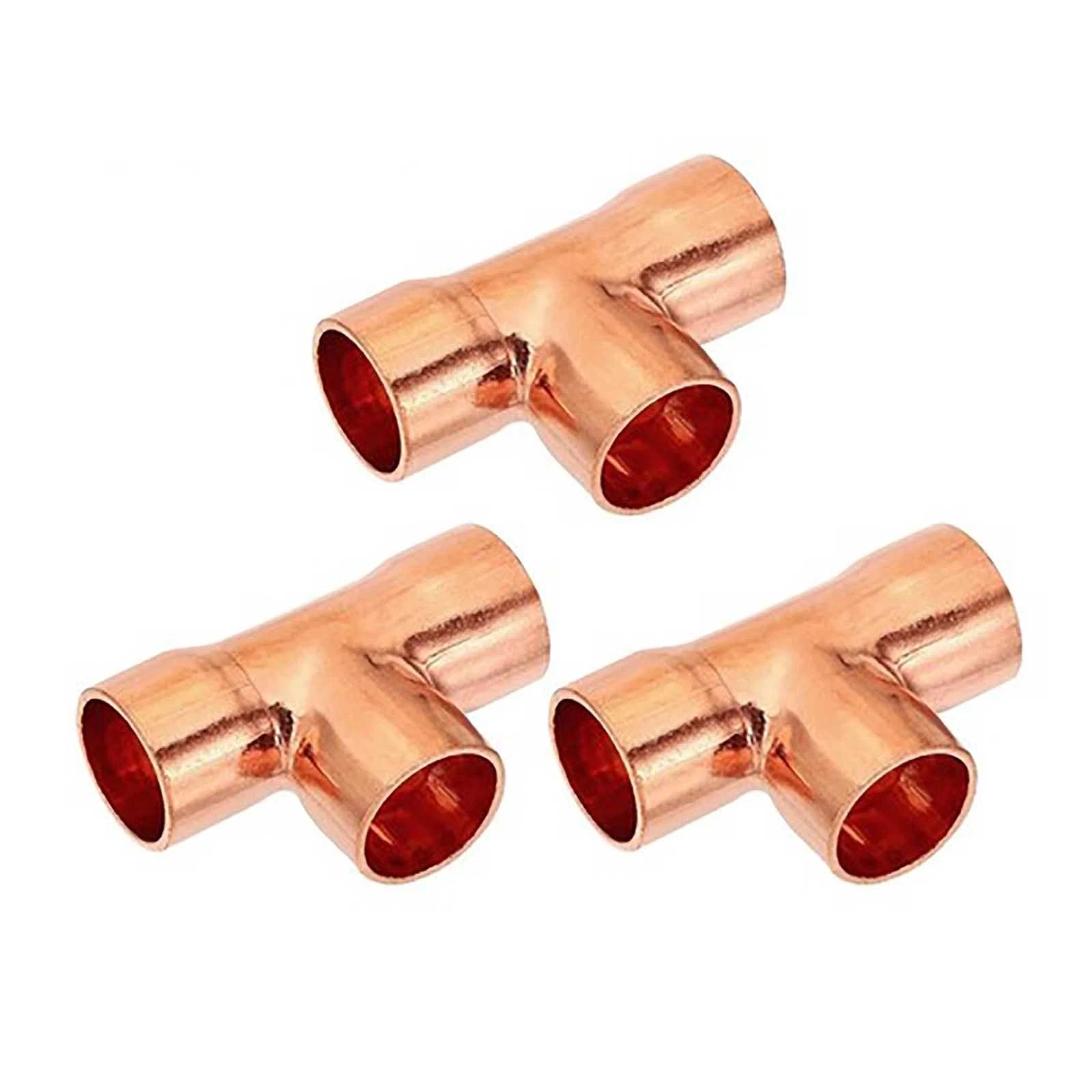 End Feed Copper Equal Tee Fittings | WRAS Approved | 6mm–89mm